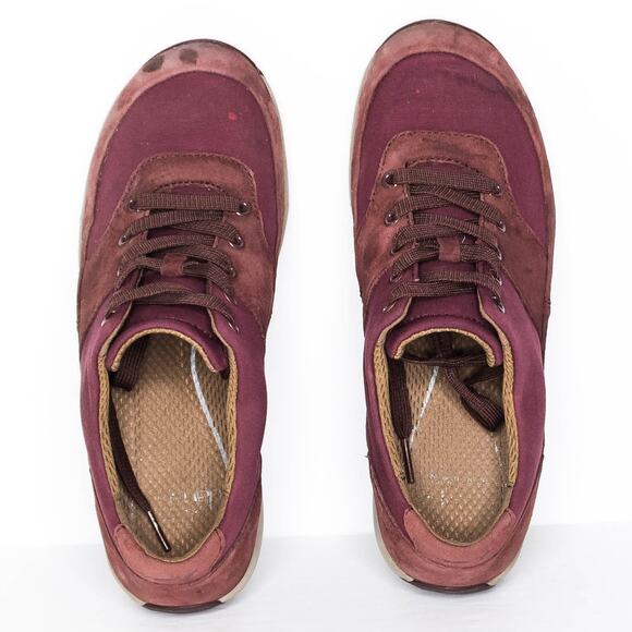 Dansko Women's Hayden Sneaker Suede Walking Shoes Suede Burgundy Size 7.5 8 | AB - Picture 5 of 6